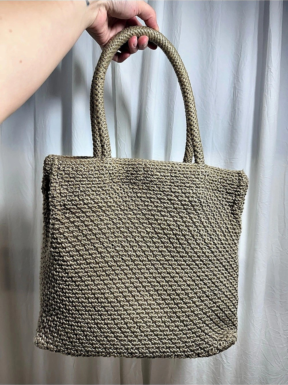 The Sak Woven Tote Bag in Brown